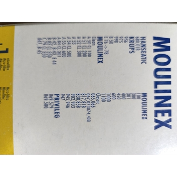 BOLSA ASPIRADOR MOULINEX, CAJA 5 BOLSAS+1FILTRO, VER FOTO MODELOS COMPATIBLES,   62732W - Imagen 2