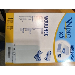 BOLSA ASPIRADOR MOULINEX, CAJA 5 BOLSAS+1FILTRO, VER FOTO MODELOS COMPATIBLES, MO136-CW - Imagen 1
