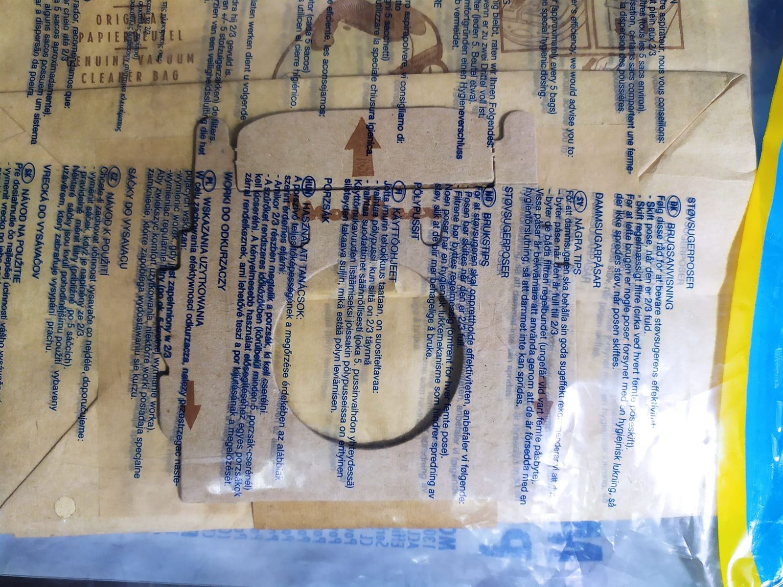 BOLSA ASPIRADOR MOULINEX, CAJA 5 BOLSAS, RECAMBIO ALTERNATIVO, VER FOTO MARCA MODELOS,  MO139W - Imagen 2