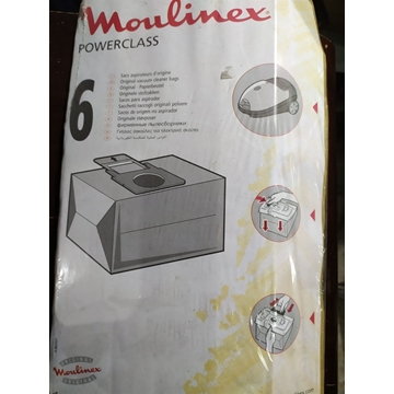 BOLSA ASPIRADOR MOULINEX, CAJA 6 BOLSAS, RECAMBIO ALTERNATIVO, VER FOTO MODELO,  A26B03 - Imagen 1