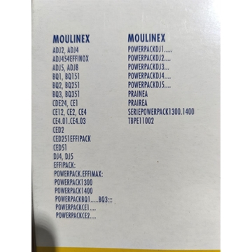 BOLSA ASPIRADOR MOULINEX, CAJA 6 BOLSAS, VER FOTO MODELOS COMPATIBLES,  MO137-CW - Imagen 2