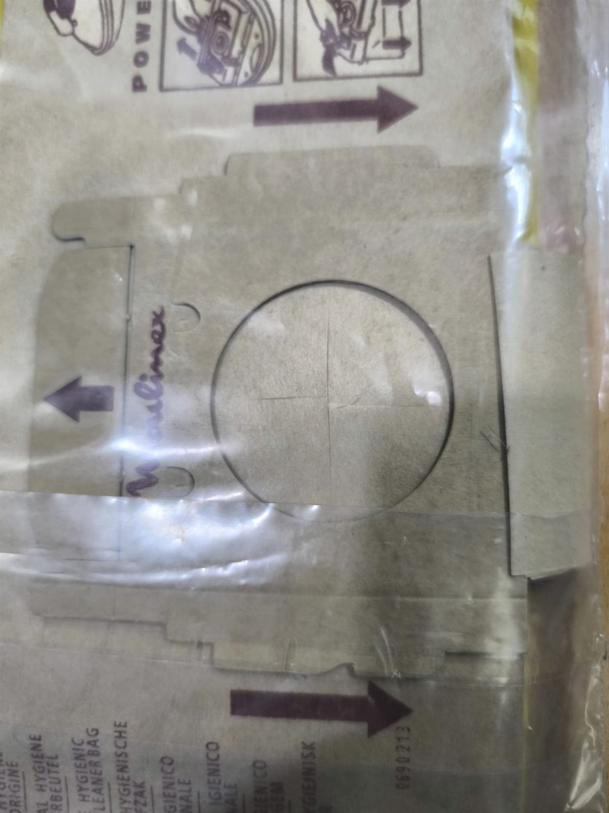 BOLSA ASPIRADOR MOULINEX, POWER CLEAN, CAJA 5 BOLSAS, AK2,AK7, CARTON 100/108/123,  F-733 - Imagen 3