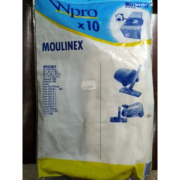BOLSA ASPIRADOR MOULINEX, VER MODELOS FOTO, PAQUETE 10 BOLSAS, RECAMBIO ALTERNATIVO, 110349 - Imagen 1