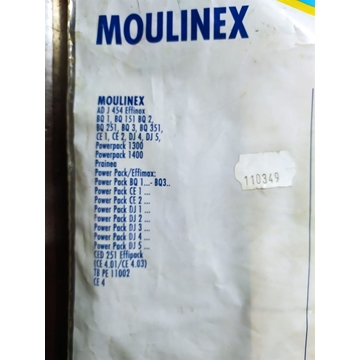 BOLSA ASPIRADOR MOULINEX, VER MODELOS FOTO, PAQUETE 10 BOLSAS, RECAMBIO ALTERNATIVO, 110349 - Imagen 2