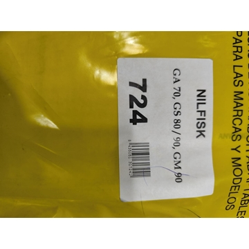 BOLSA ASPIRADOR NILFISK, FIJACION120 MM, DIAMETRO 60MM, CAJA 5 BOLSAS PAPEL, GM90 - Imagen 1