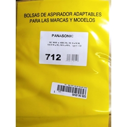 BOLSA ASPIRADOR PANASONIC, CAJA 10 UNIDADES, VER MODELOS FOTO, CALIDAD ALTERNATIVA,  530560245 - Imagen 1