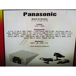 BOLSA ASPIRADOR PANASONIC, CAJA 4 UNIDADES+ 3 FILTROS, MC7000, VER MODELOS FOTO, CALIDAD ALTERNATIVA,   423740 - Imagen 1