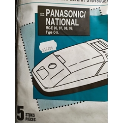 BOLSA ASPIRADOR PANASONIC, CAJA 5 UNIDADES, VER MODELOS MARCAS FOTO, CALIDAD ALTERNATIVA, 110406 - Imagen 1