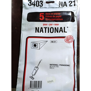 BOLSA ASPIRADOR PANASONIC, CAJA 5 UNIDADES, VER MODELOS MARCAS FOTO, CALIDAD ALTERNATIVA, KIT 3 PAQUETES,110405 - Imagen 1