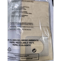 BOLSA ASPIRADOR PANASONIC, MC2110, PAQUETE 5 BOLSAS PAPEL, CARTON 90/75MM, DIAMETRO 50MM, 62694 - Imagen 2