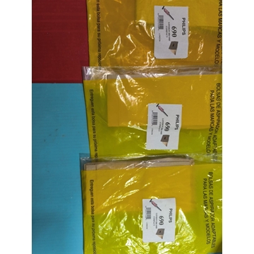 BOLSA ASPIRADOR PHILIPS, ASPIRADOR ESCOBA, CAJA 5 BOLSAS, RECAMBIO ALTERNATIVO, CARTON 108/117/85MM, DIAMETRO 47MM, KIT 3 CAJAS, HR6985 - Imagen 1