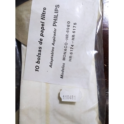 BOLSA ASPIRADOR PHILIPS, BOLSA 5 UNIDADES, CALIDAD ALTERNATIVA,  110481 - Imagen 2