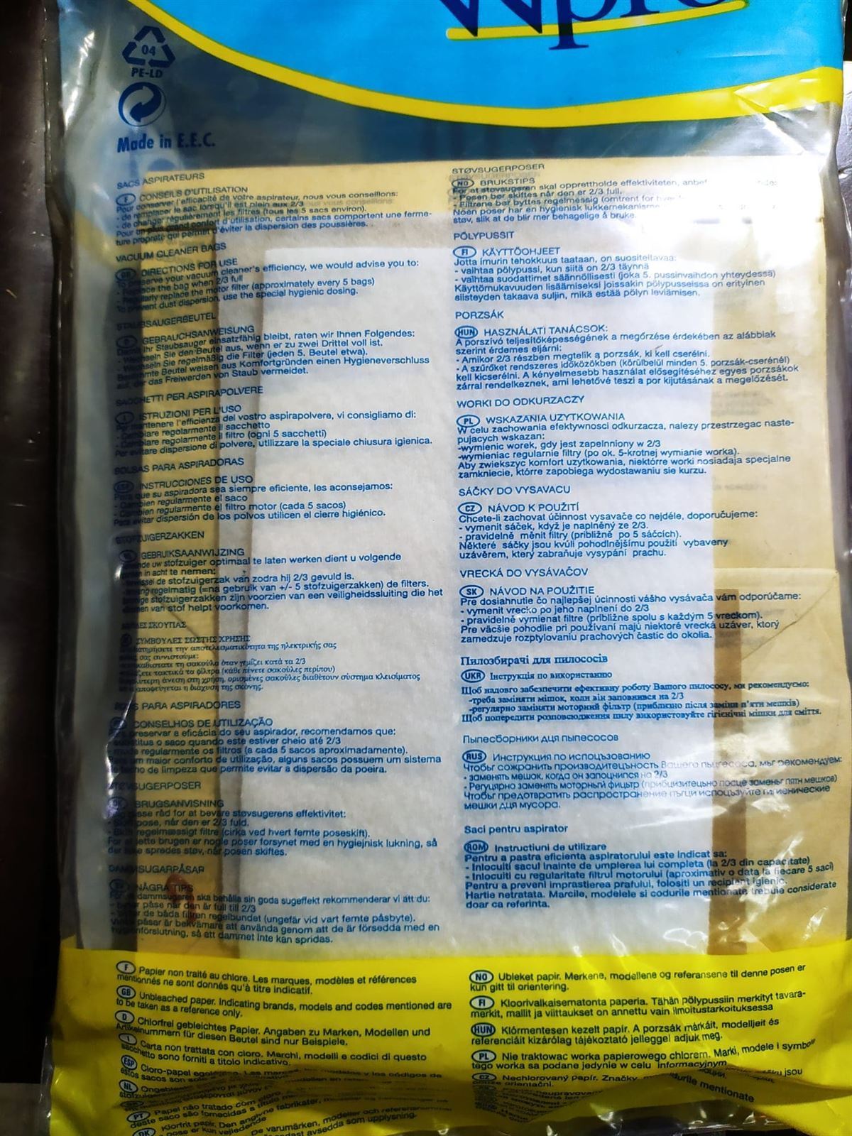 BOLSA ASPIRADOR PHILIPS, PAQUETE 10 BOLSAS+1FILTROS, VER FOTO MODELOS MARCAS, RECAMBIO ALTERNATIVO, 110484 - Imagen 3