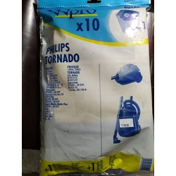 BOLSA ASPIRADOR PHILIPS, PAQUETE 10 BOLSAS+2FILTROS, VER FOTO MODELO MARCAS, RECAMBIO ALTERNATIVO, 110484 - Imagen 1