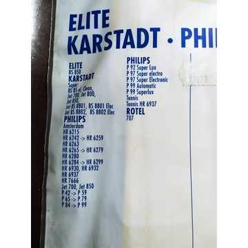 BOLSA ASPIRADOR PHILIPS, PAQUETE 10 BOLSAS, VER FOTO MODELOS MARCAS, RECAMBIO ALTERNATIVO, 110478 - Imagen 1