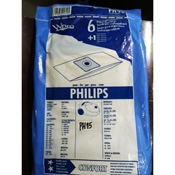 BOLSA ASPIRADOR PHILIPS, PAQUETE 6 BOLSAS+1 FILTRO, VER FOTOS MODELOS MARCAS, RECAMBIO ALTERNATIVO,  PH95 - Imagen 1