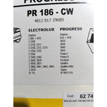 BOLSA ASPIRADOR PROGRESS, CAJA 5 UNIDADES, VER FOTO MODELOS,   PR186-CW - Imagen 2