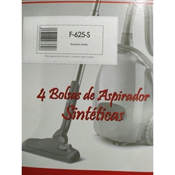 BOLSA ASPIRADOR ROWENTA AMBIA, CAJA 4 BOLSAS SINTETICAS,  F-625-S - Imagen 2