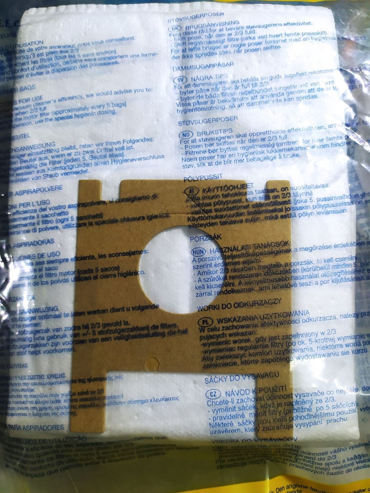 BOLSA ASPIRADOR ROWENTA, CAJA 10 BOLSAS PAPEL, RECAMBIO ALTERNATIVO, VER FOTO MODELOS MARCAS, KIT 2 PAQUETES,   RO193-W, 110524 - Imagen 2