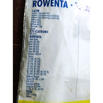 BOLSA ASPIRADOR ROWENTA, CAJA 10 BOLSAS PAPEL, RECAMBIO ALTERNATIVO, VER FOTO MODELOS MARCAS,    RO193-W,   110524 - Imagen 2