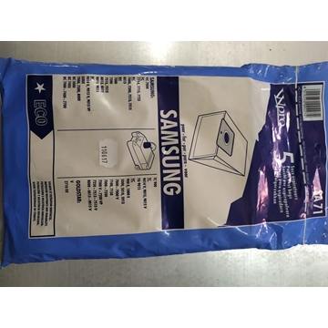 BOLSA ASPIRADOR SAMSUNG, VER MODELOS FOTO, PAQUETE 5 BOLSAS, RECAMBIO ALTERNATIVO, 110617 - Imagen 1