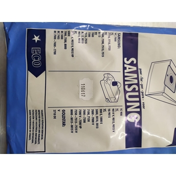 BOLSA ASPIRADOR SAMSUNG, VER MODELOS FOTO, PAQUETE 5 BOLSAS, RECAMBIO ALTERNATIVO, 110617 - Imagen 2