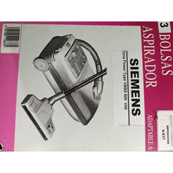 BOLSA ASPIRADOR SIEMENS, DYNA POWER, RECAMBIO ALTERNATIVO, CAJA 3 BOLSAS,   F-637 - Imagen 2