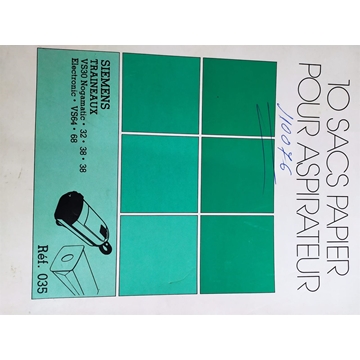 BOLSA ASPIRADOR SIEMENS, TRAINEAUX, PAQUETE 10 BOLSAS PAPEL, VER FOTO MODELOS Y MARCAS, 110076 - Imagen 2