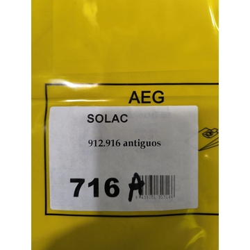 BOLSA ASPIRADOR SOLAC, 912, 916, CAJA 5 BOLSAS PAPEL, CARTON 89/89MM, DIAMETRO 59MM, 716A - Imagen 1