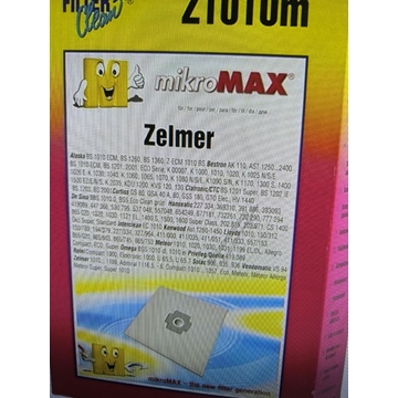 BOLSA ASPIRADOR SOLAC, ZELMER, PAQUETE 4 BOLSAS+2FILTRO, RECAMBIO ALTERNATIVO, CARTON 90X90MM, DIAMETRO 42MM, 7746151 - Imagen 1