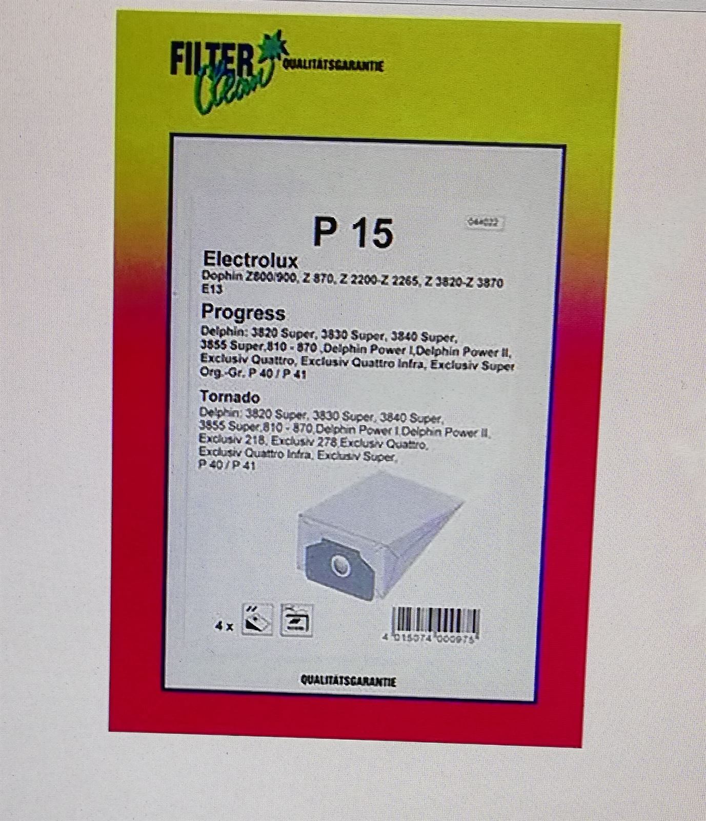 BOLSA ASPIRADOR TORNADO, CARREFOUR, FIRST LINE, PAQUETE 4 BOLSAS PAPEL, VER FOTO MODELOS MARCAS,  110655 - Imagen 1