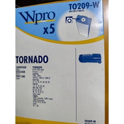 BOLSA ASPIRADOR TORNADO CARREFOUR, PAQUETE 5 BOLSAS,  TO209-W - Imagen 1