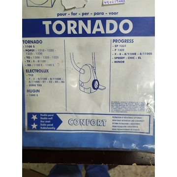 BOLSA ASPIRADOR TORNADO, ELECTROLUX, PAQUETE 5 BOLSAS PAPEL, VER FOTO MODELOS MARCAS, RECAMBIO ALTERNATIVO, 9090100794 - Imagen 1