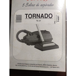BOLSA ASPIRADOR TORNADO TO37, PAQUETE 5 BOLSAS PAPEL,   F-697 - Imagen 1