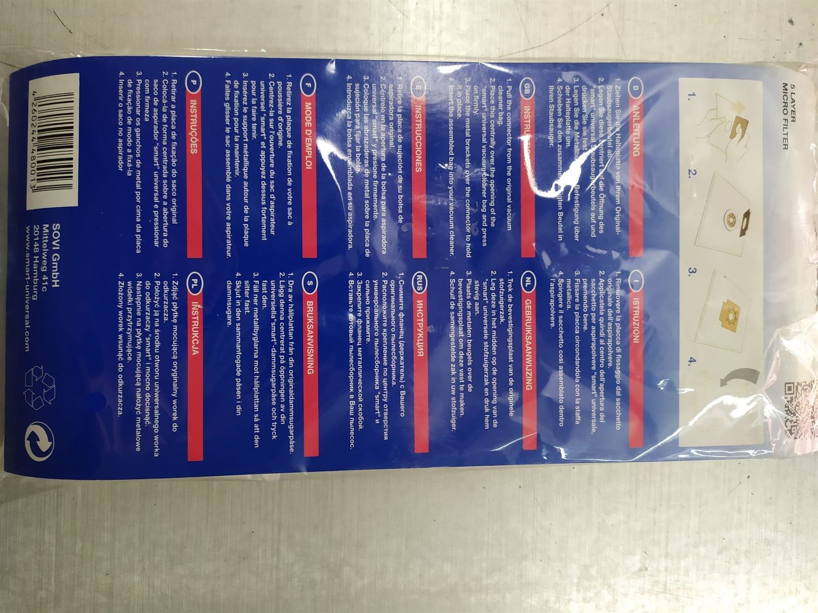 BOLSA ASPIRADOR UNIVERSAL, PAQUETE 2 BOLSAS, 310 x 330 mm, COMPATIBLE CUALQUIER BOLSA, SE NECESITA EL CARTON VIEJO, KIT 2 PAQUETES, F-20000 - Imagen 1