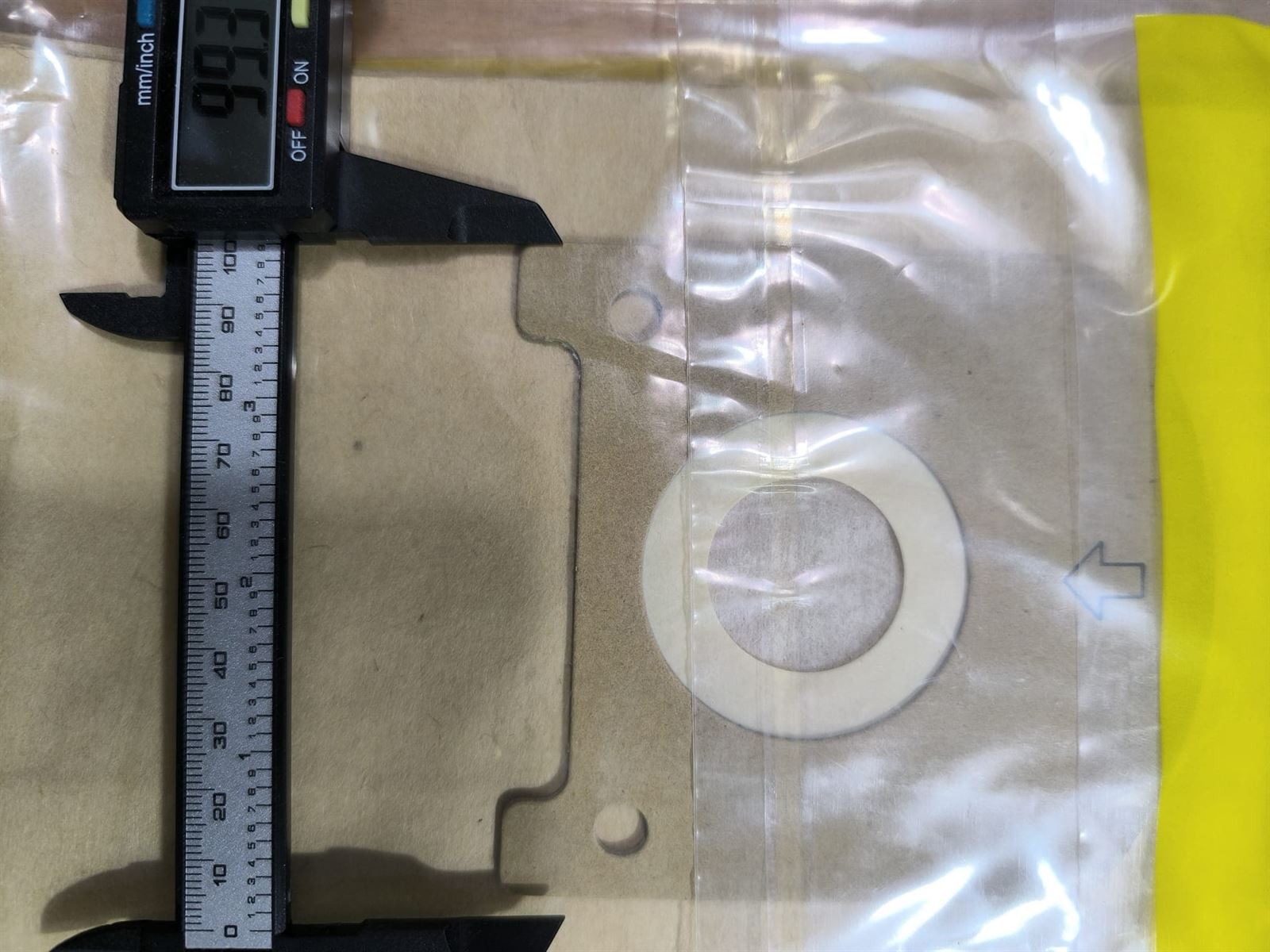 BOLSA ASPIRADOR VARIAS MARCAS, CARTON 99MM, DIAMETRO 49MM, CAJA 5 BOLSAS PAPEL,  ST29 - Imagen 2