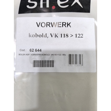 BOLSA ASPIRADOR VORWERK, CAJA 5 BOLSAS PAPEL, CARTON 75MM, DIAMETRO 48MM,  VK226 - Imagen 1