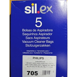 BOLSA ASPIRADORA PHILIPS AMSTERDAM, CAJA 5 BOLSAS, VER FOTO MODELOS, 482201570047 - Imagen 1