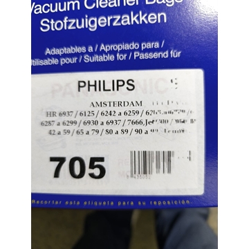 BOLSA ASPIRADORA PHILIPS AMSTERDAM, CAJA 5 BOLSAS, VER FOTO MODELOS, 482201570047 - Imagen 2