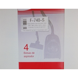 BOLSA PARA ASPIRADOR AEG GR22, GR23, GR24, GR25, CAJA 4 BOLSAS,  F-740-S - Imagen 2