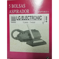 BOLSA PARA ASPIRADOR GOLDSTAR T3000, T4000, LG, PAQUETE 5 BOLSAS,   F-666 - Imagen 2