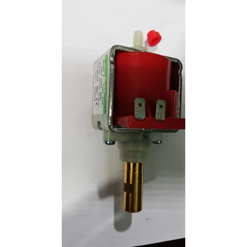 BOMBA CAFETERA DOMESTICA, BOMBA MAQUINA VENDING, BOMBA ULKA, 1 UNIDAD, 48 W, 230V, ALTERNA 50 Hz, 15 BAR, 600 CC/ MINUTO, ON/OFF 100%, LONGITUD 122 MM, SALIDA ROSCA HEMBRA 1/8, ENTRADA 6 MM, 7360010003 - Imagen 1