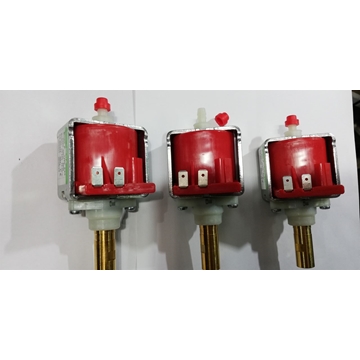 BOMBA CAFETERA DOMESTICA, BOMBA MAQUINA VENDING, BOMBA ULKA, KIT 3 UNIDADES, 48 W, 230V, ALTERNA 50 Hz, 15 BAR, 600 CC/ MINUTO, ON/OFF 100%, LONGITUD 122 MM, SALIDA ROSCA HEMBRA 1/8, ENTRADA 6 MM, 7360010003 - Imagen 1