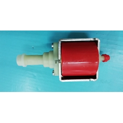 BOMBA CAFETERA DOMESTICA, BOMBA MAQUINA VENDING, BOMBA ULKA VIBRATORIA, 26W, 230V, ALTERNA 50 Hz, 2,5 BAR, 1200 CC/ MINUTO,  ON/OFF 100%, LONGITUD 122 MM, SALIDA ROSCA HEMBRA 1/8, ENTRADA  6 MM, 7360010005 - Imagen 1