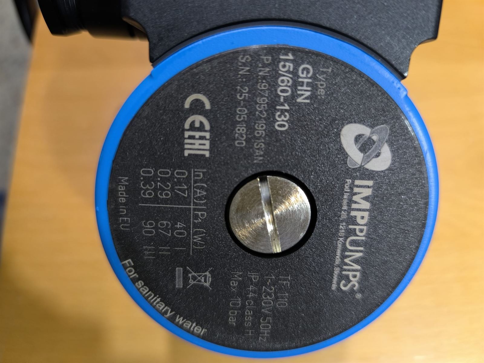 BOMBA CIRCULACION CALEFACCION, ROSCA 1 PULGADA, DISTANCIA 130 MM, 3 VELOCIDADES, 90W, 220V, 280000008 - Imagen 2