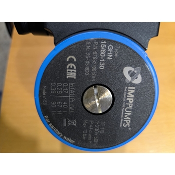 BOMBA CIRCULACION CALEFACCION, ROSCA 1 PULGADA, DISTANCIA 130 MM, 3 VELOCIDADES, 90W, 220V, 280000008 - Imagen 2