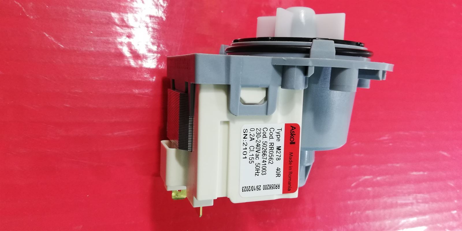 BOMBA DESAGUE LAVADORA AEG, ELECTROLUX, ZANUSSI, RECAMBIO ORIGINAL, 50266741003 - Imagen 3