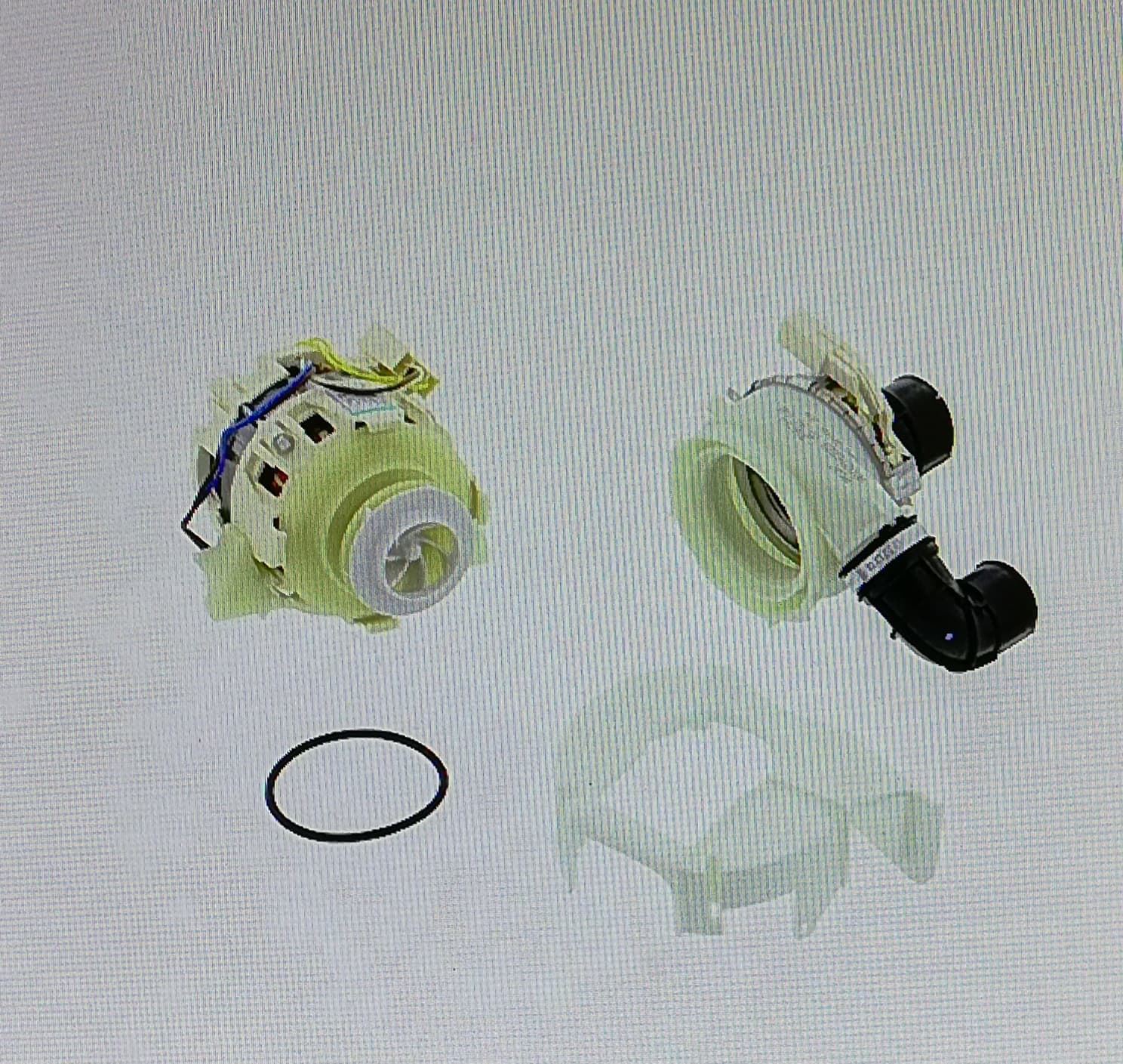 BOMBA LAVADO LAVAVAJILLAS ELECTROLUX, AEG, ZANUSSI,  BOMBA+RESISTENCIA, RECAMBIO ORIGINAL, 4055373783 - Imagen 1