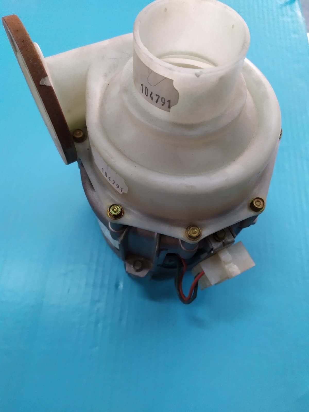 BOMBA LAVADO LAVAVAJILLAS INDESIT, 480W, 10 MICROFARADIOS, 220V,  ASPIRACION 50MM, 104791 - Imagen 2