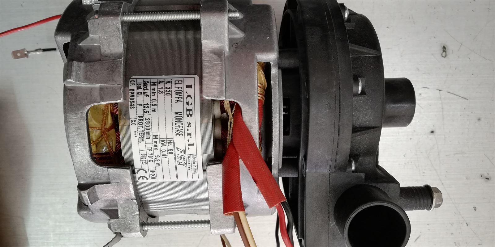 BOMBA LAVADO LAVAVAJILLAS, SILANOS, entrada/salida 30mm, 0,41kw,230v, 015409 - Imagen 3
